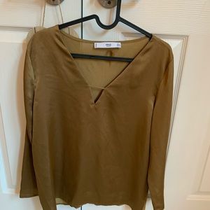 Mango satin top worn once